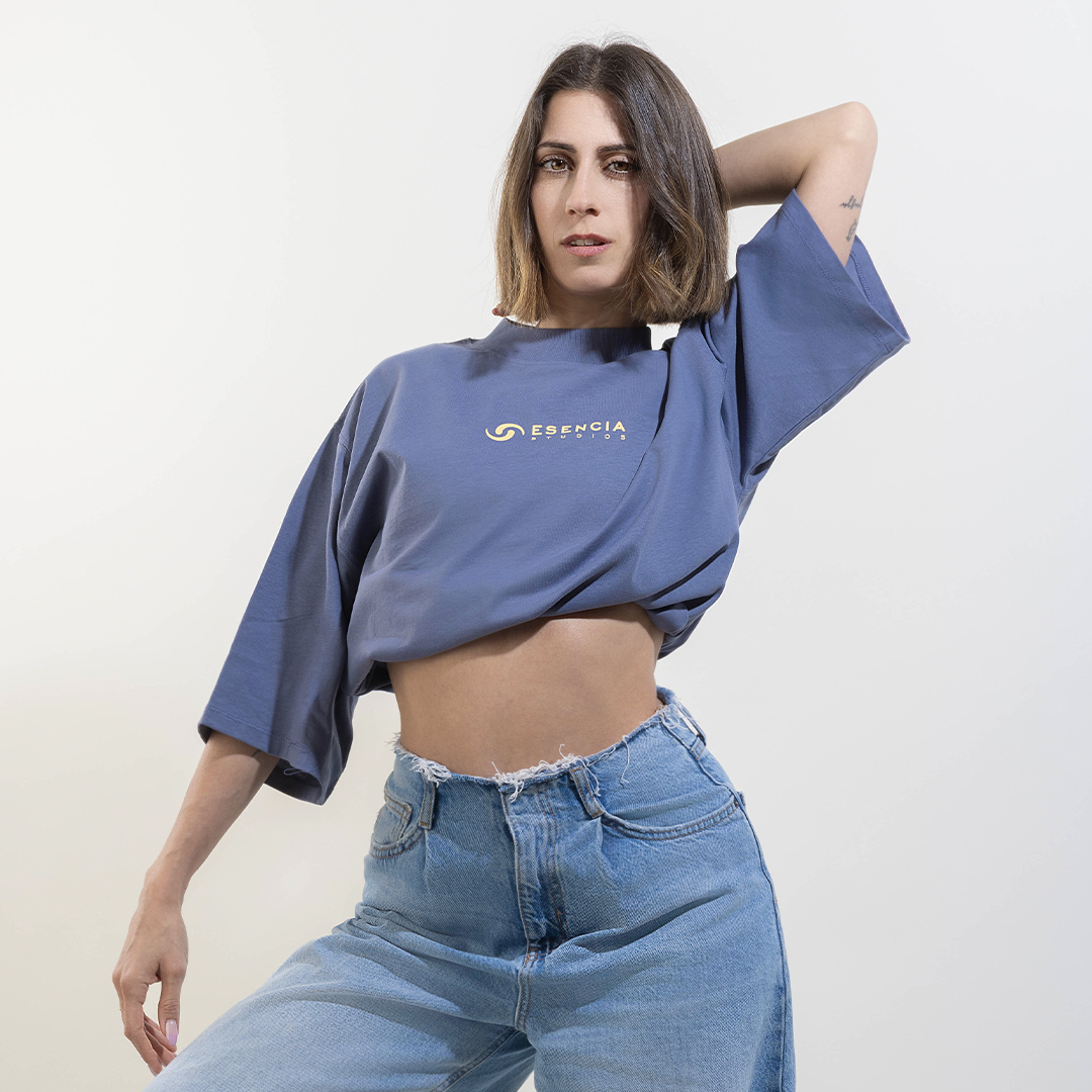 Camiseta Azul Mujer